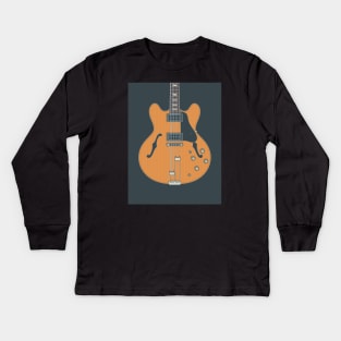 Riviera Hollow Body Guitar Kids Long Sleeve T-Shirt